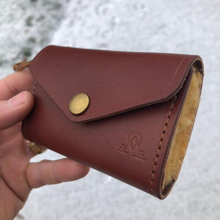 Old-Time Leather Fly Wallet