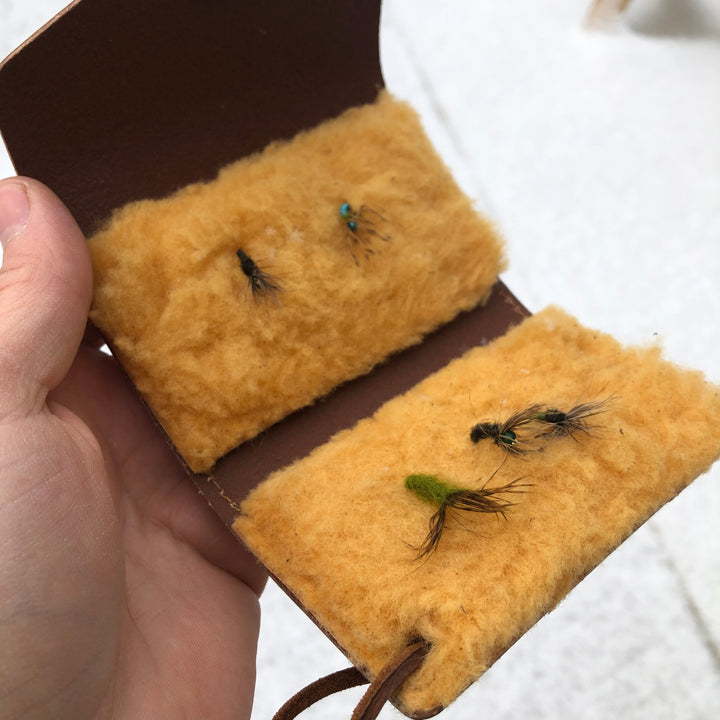 Old-Time Leather Fly Wallet