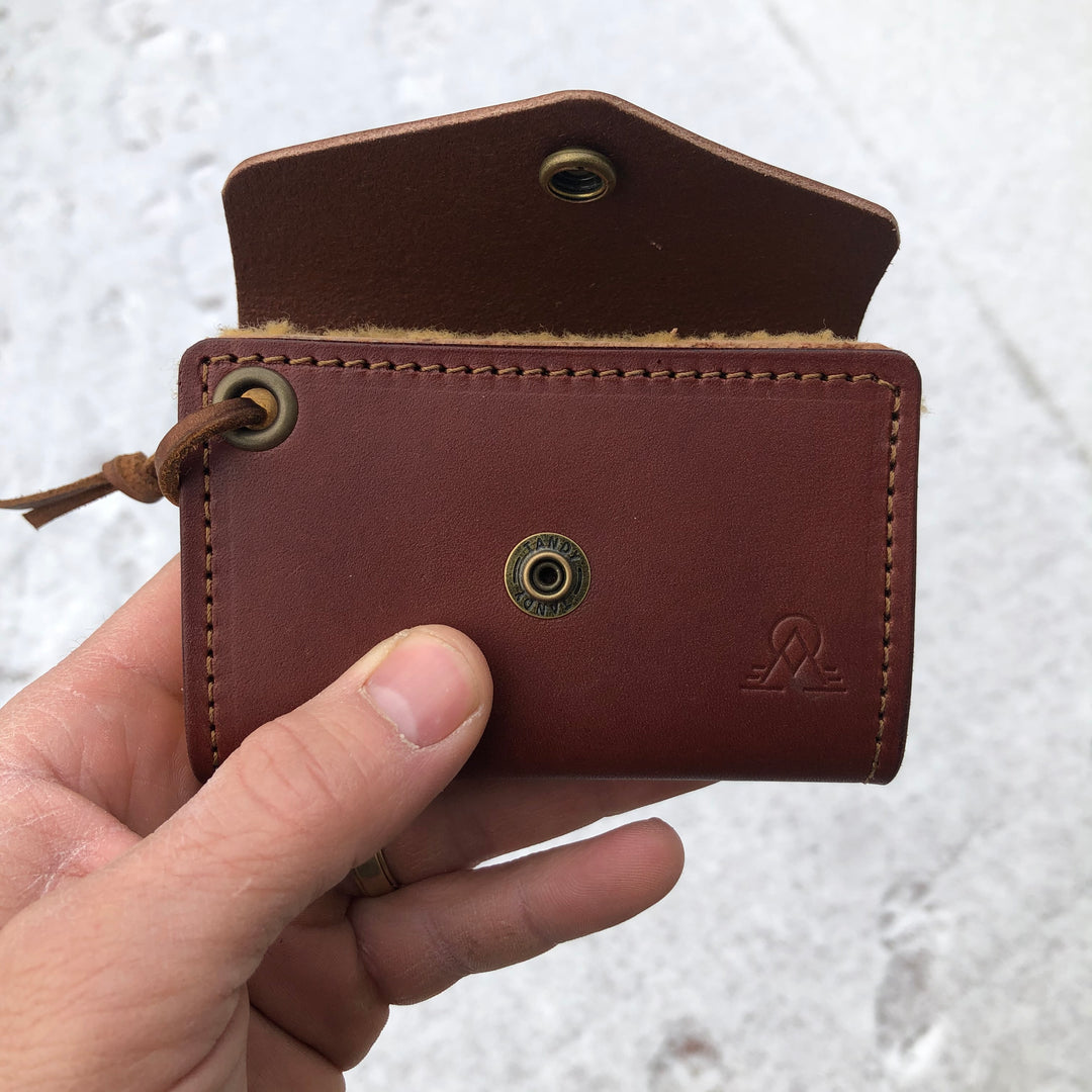 Old-Time Leather Fly Wallet
