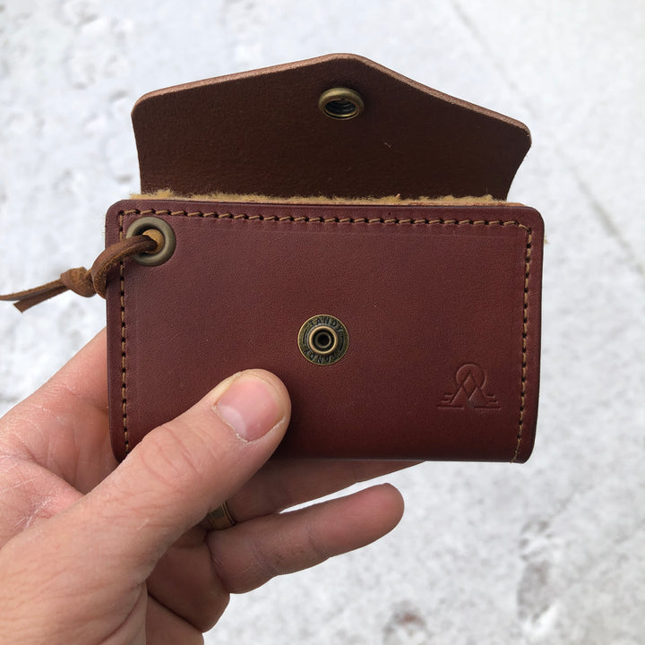 Old-Time Leather Fly Wallet