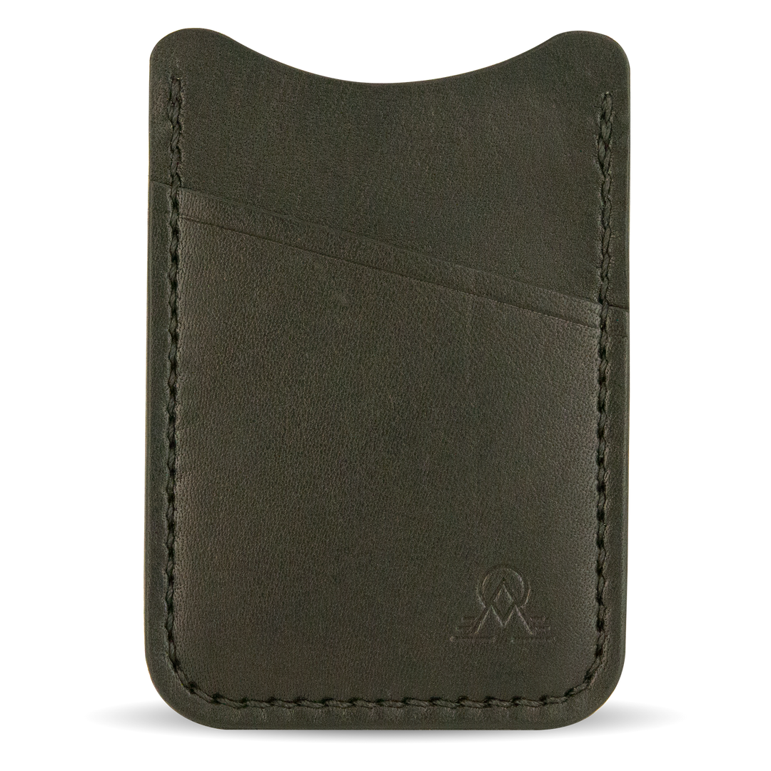 Simple Vertical Wallet - Black