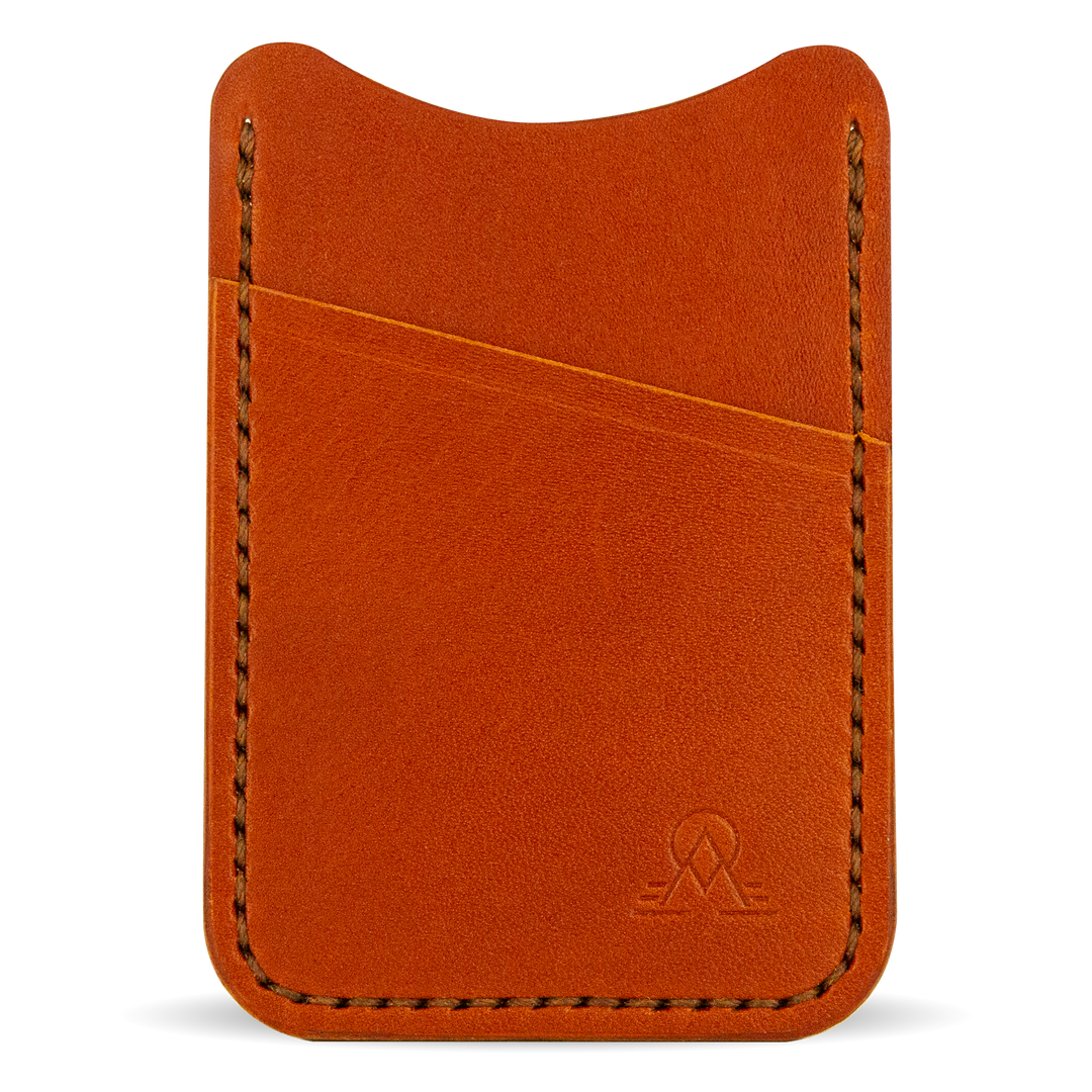 Simple Vertical Wallet - Chestnut